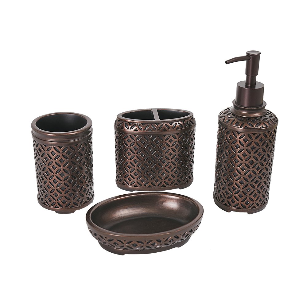 Amazon.com: YangShiMoeed 4-Piece Orbs Bathroom Accessories Set